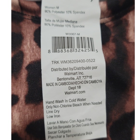 Leopard Full Bodysuit with Scoop neck size Medium - Picture 5 of 5